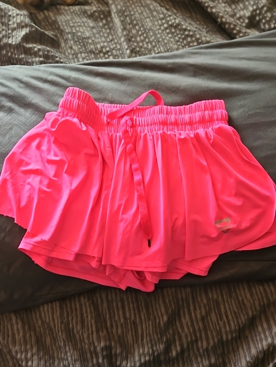 Luogongzi Pants - Luogongzi Hot Pink Butterfly Gym Shorts 2-in-1 Athleisure